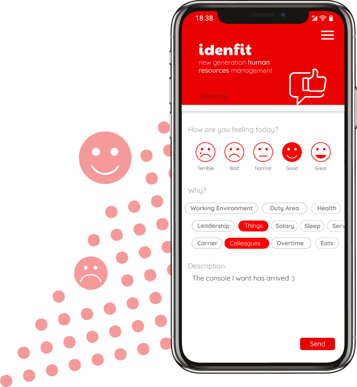 It is easy to increase motivation in your company by getting feedback from employees with Idenfit.